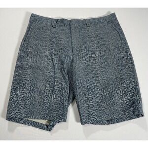 J. Crew Club Shorts Men's Size 35 Blue Ditsy Floral Print 10.5" Inseam  E6137